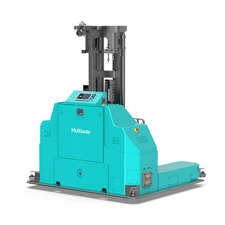 측면 포크식 무인지게차